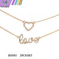 LOVE HEART FASHION NECKLACE SET